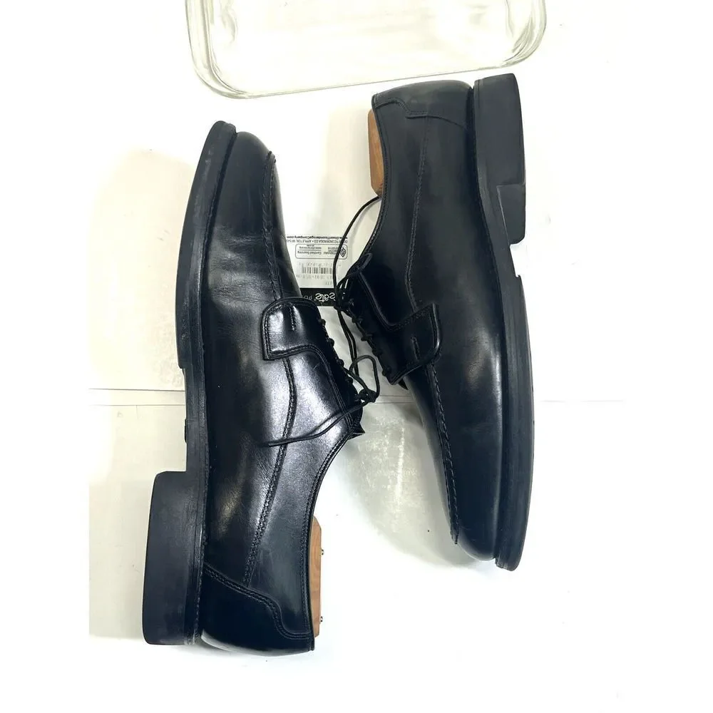 Allen‎ Edmonds Mens Black Leather Oxford Dress Shoes Ellis size 10 D